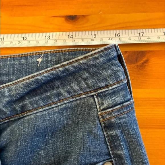 LOFT Frayed Hem Blue Skinny Jeans - Picture 8 of 10